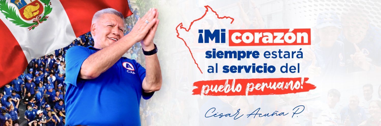 César Acuña Peralta's banner