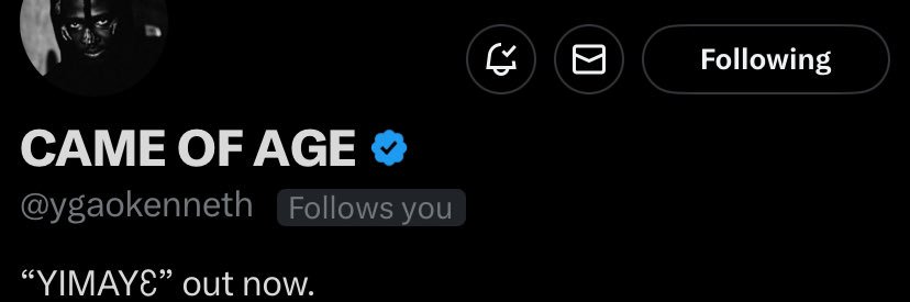 CAME OF AGE🥷🏽🇬🇭's banner