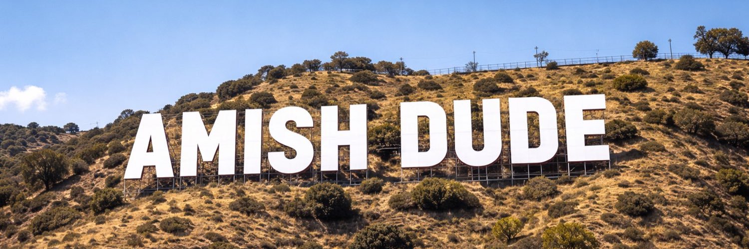 Amish Dude's banner
