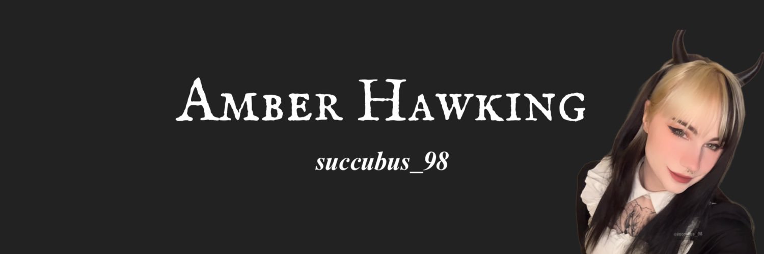 Amber Hawking's banner