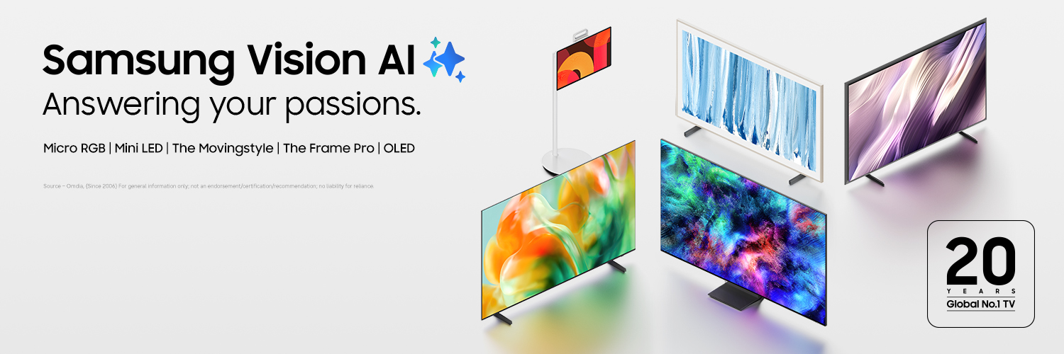 Samsung TV's banner
