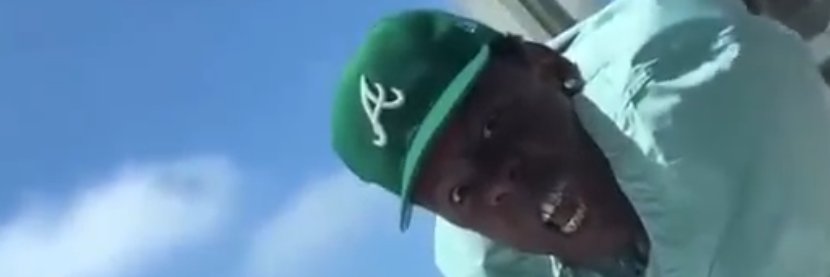 tyler the creator washing a car window's banner