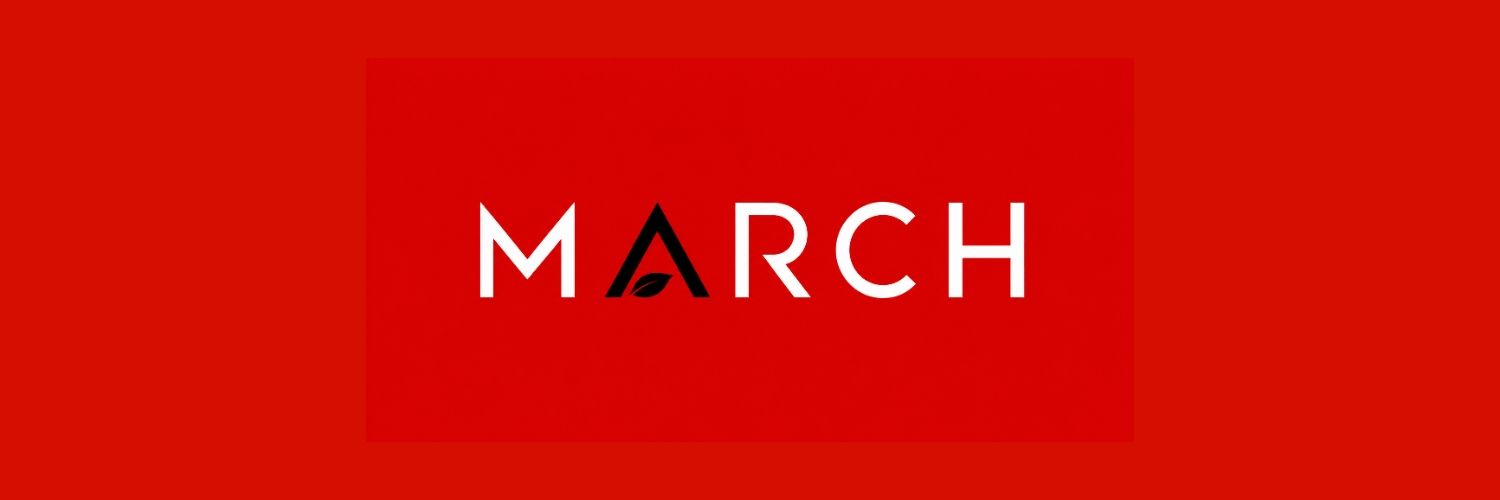 March's banner