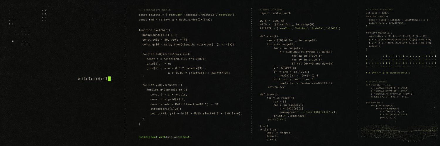 Vib3Coded's banner