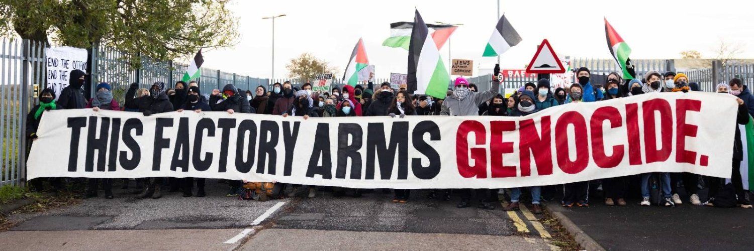 Workers for a Free Palestine's banner