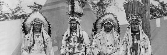 Native American's banner