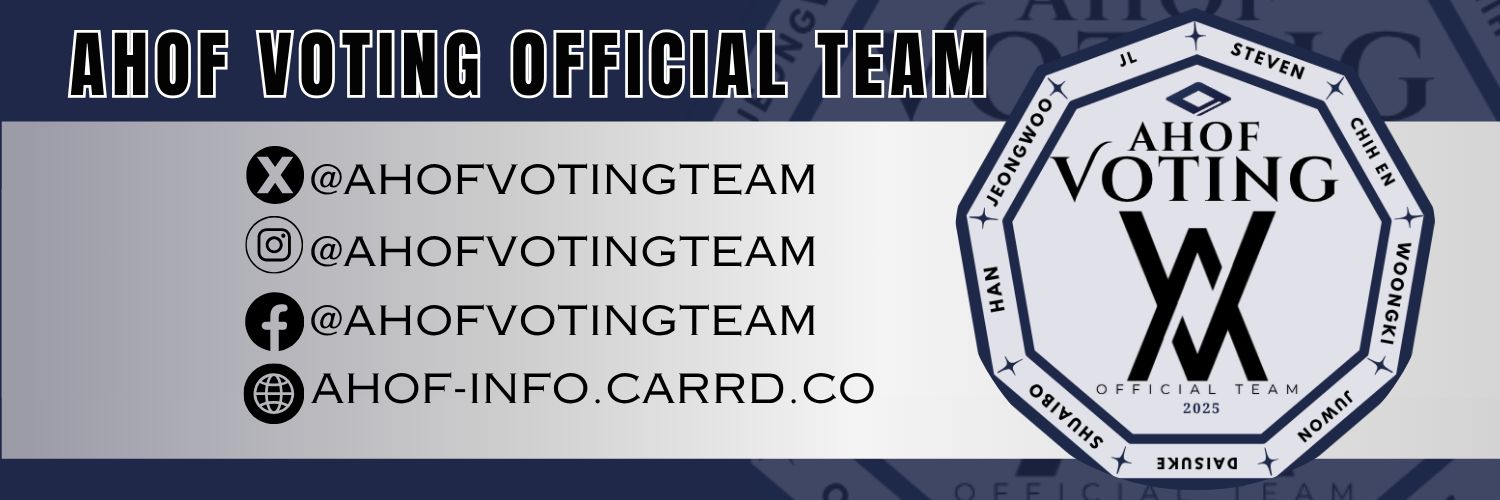 AHOF VOTING OFFICIAL TEAM's banner