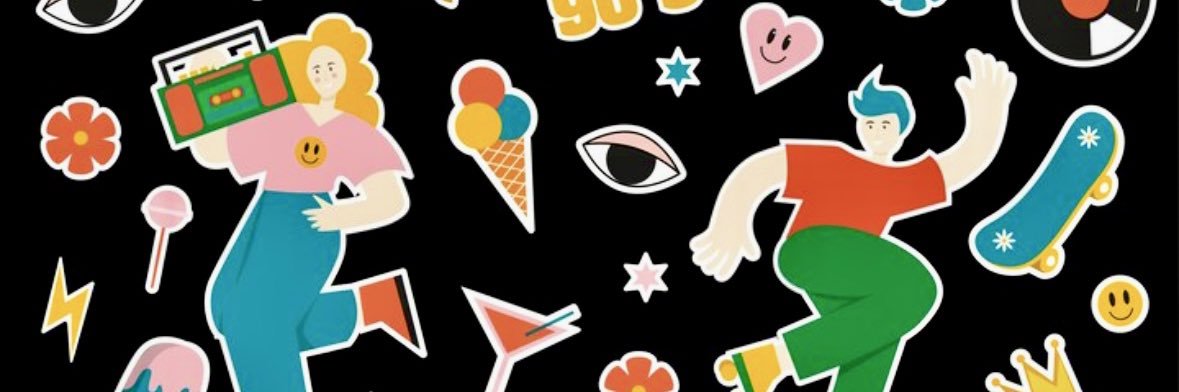 60s 70s 80s Kids's banner