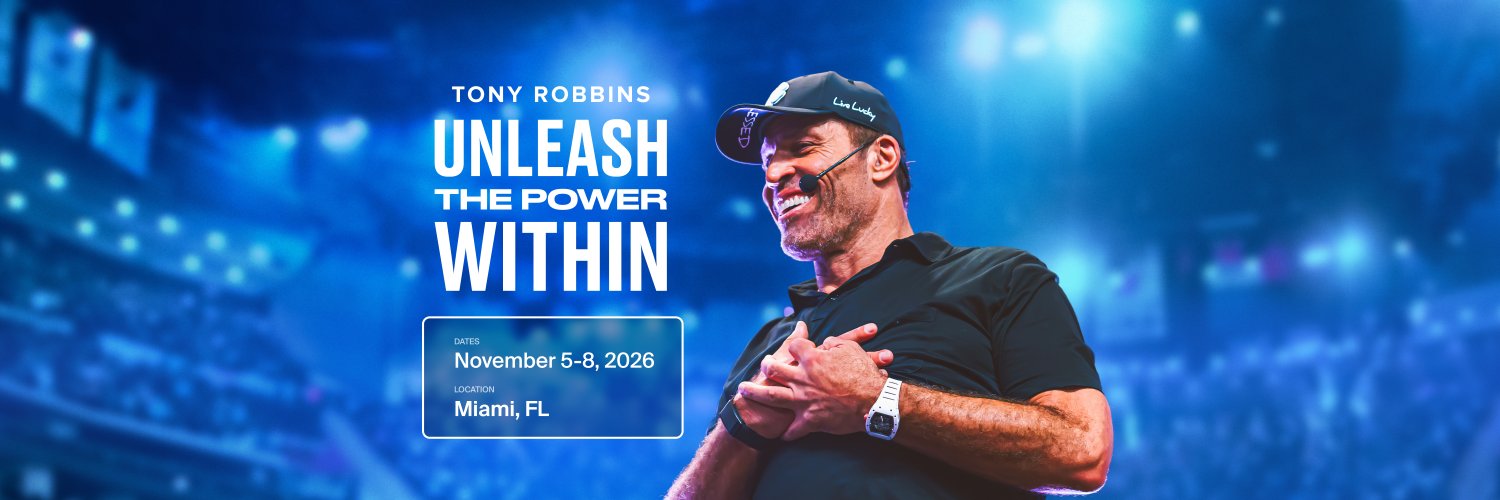 Tony Robbins's banner
