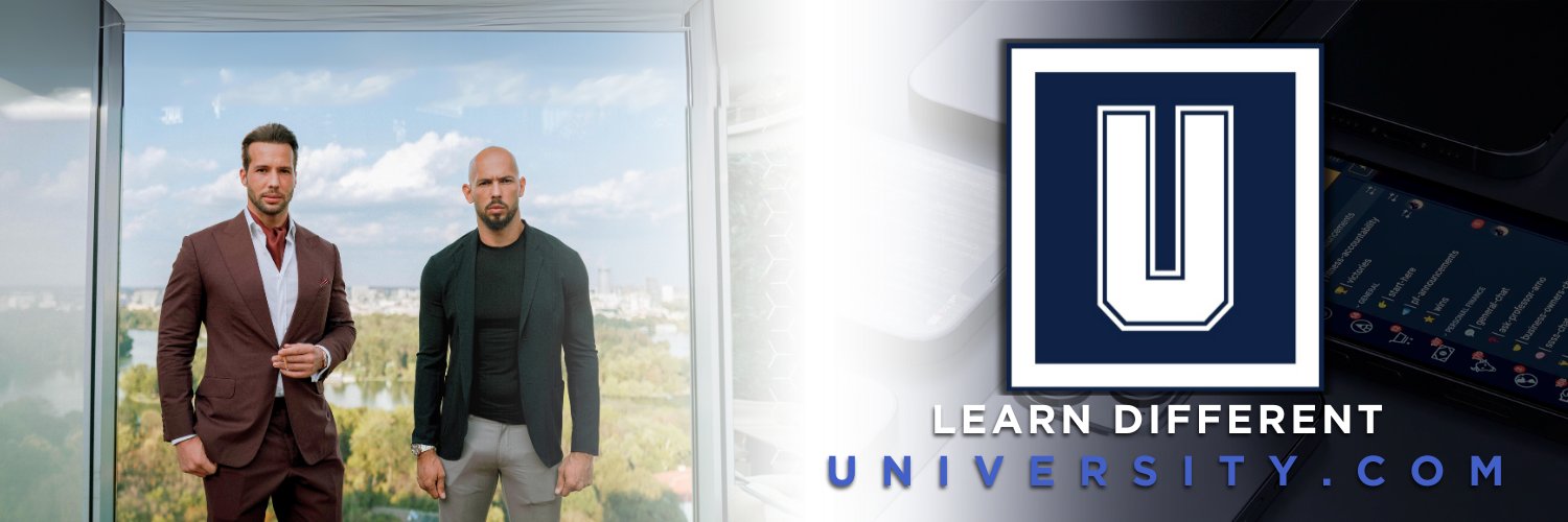 University's banner