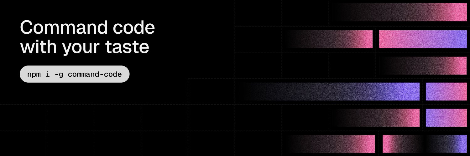 Command Code's banner