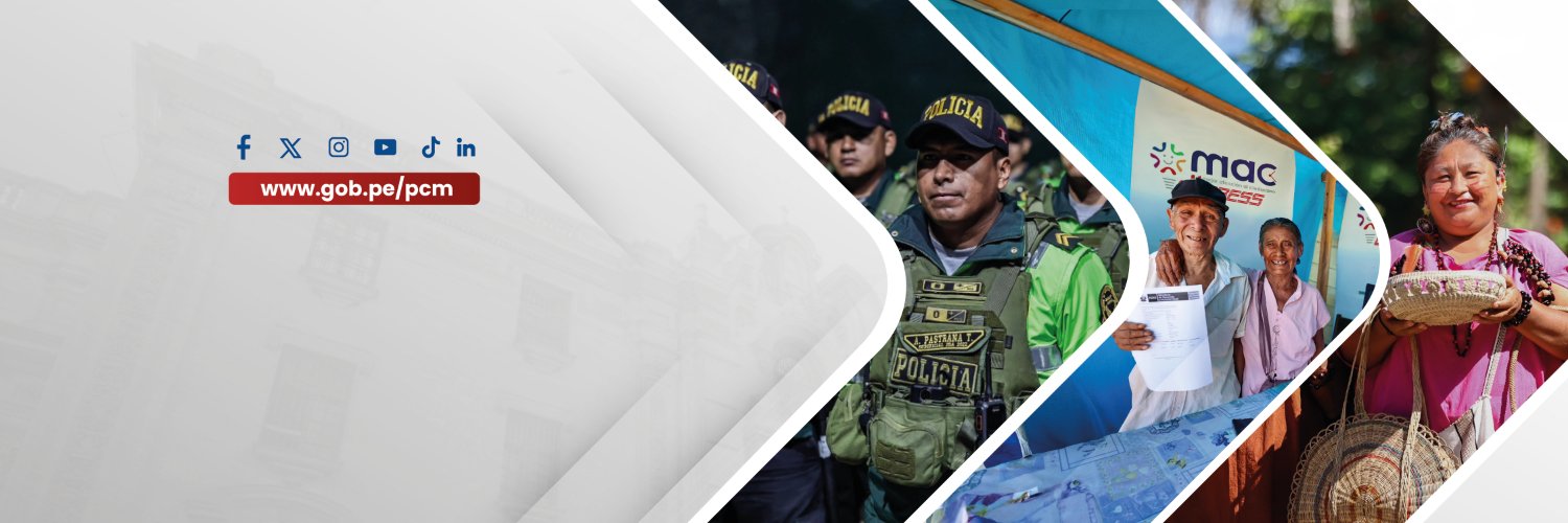 Presidencia del Consejo de Ministros's banner