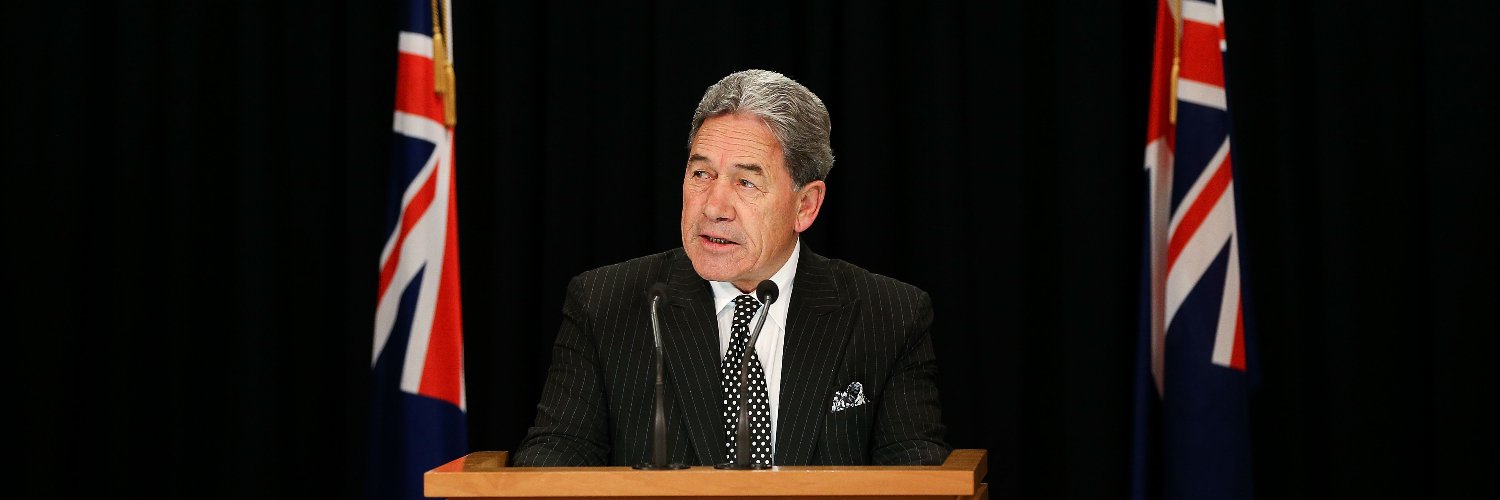 Winston Peters's banner