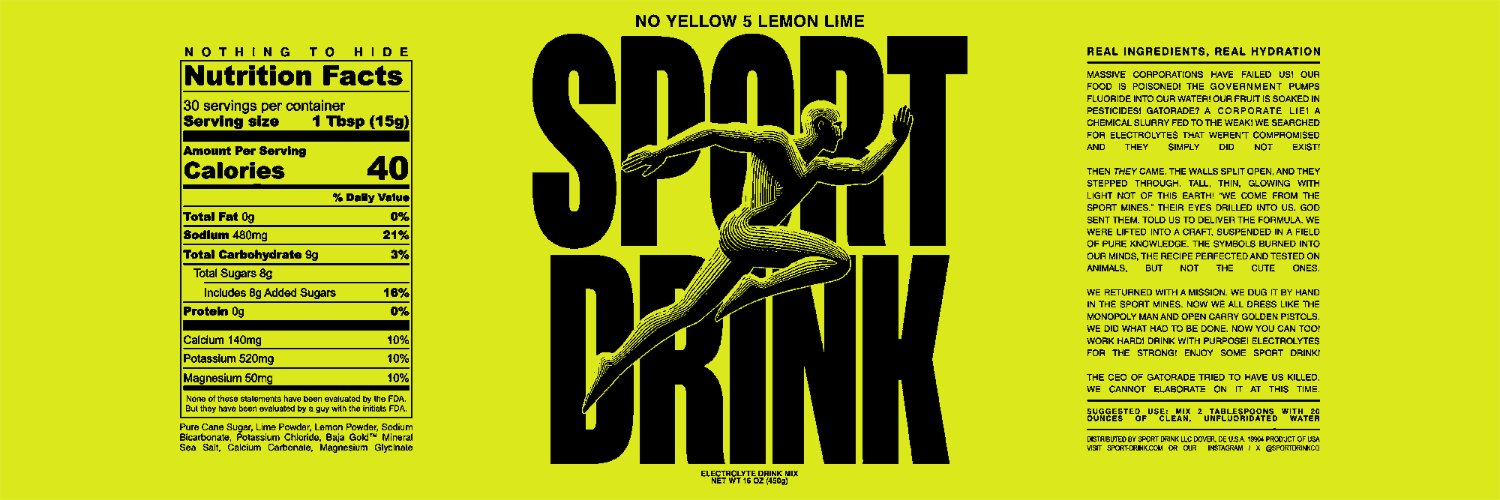 Sport Drink's banner