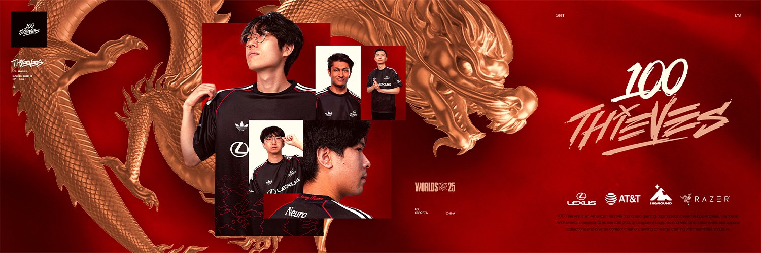 100 Thieves League of Legends's banner