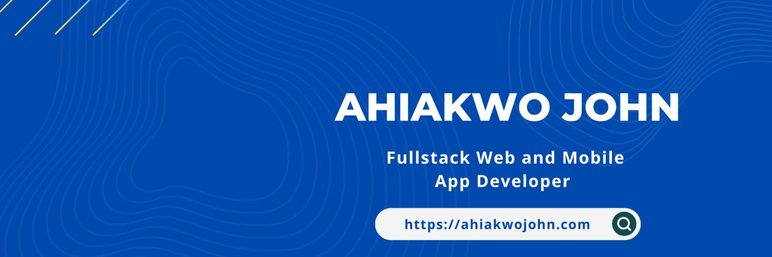 Ahiakwo John's banner