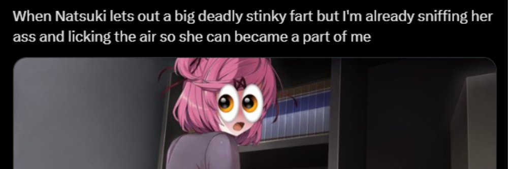 People Down Bad for Doki Doki Literature Club's banner
