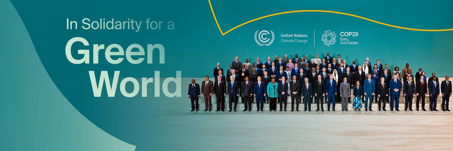 COP29 Azerbaijan's banner
