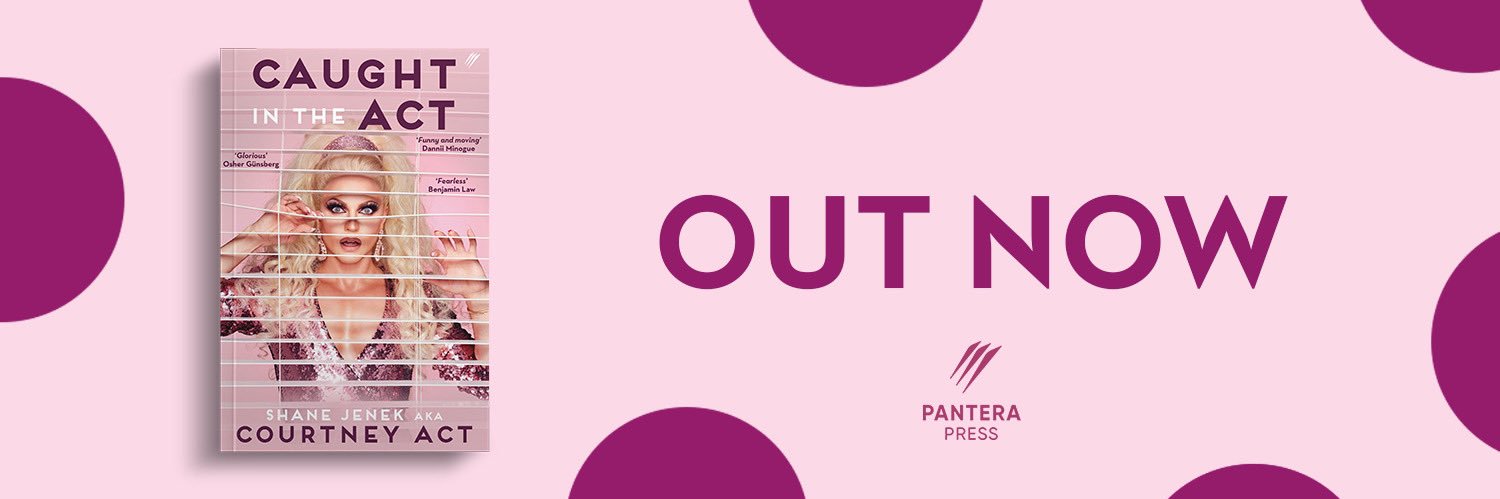 Courtney Act's banner