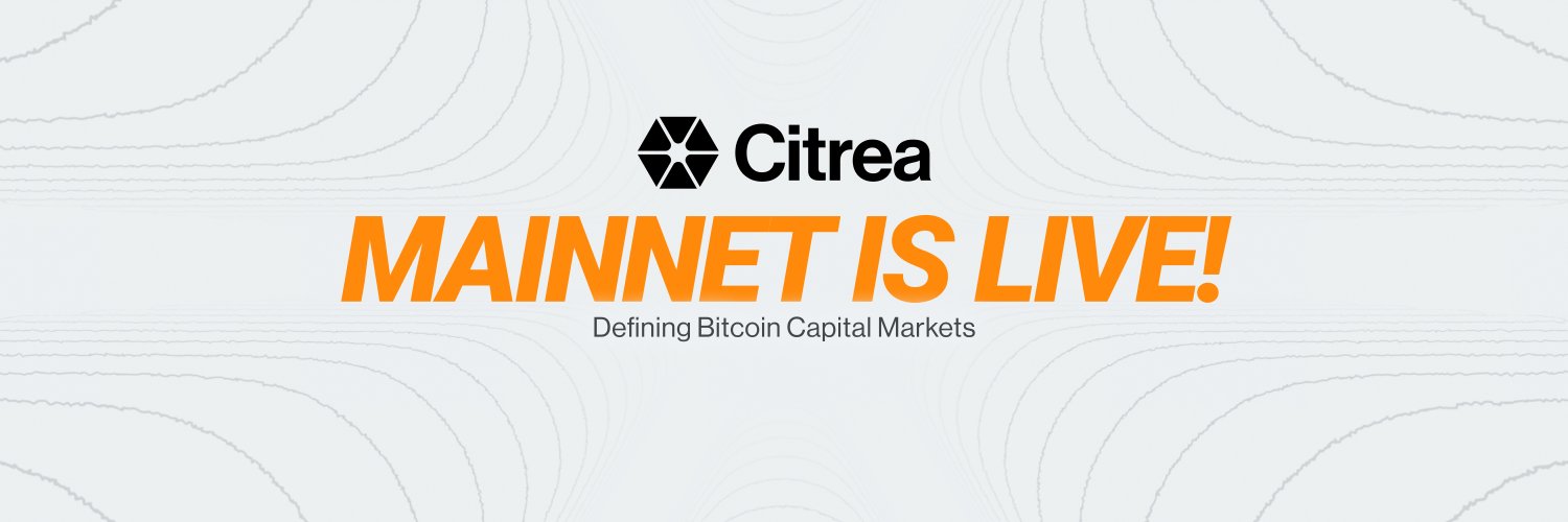 Citrea | Mainnet Live 🍊🍋's banner