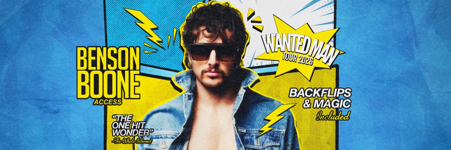 Benson Boone Access's banner