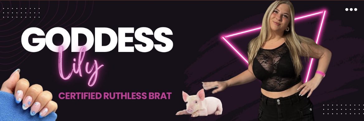 Findom Goddess Lily 💅🏻's banner