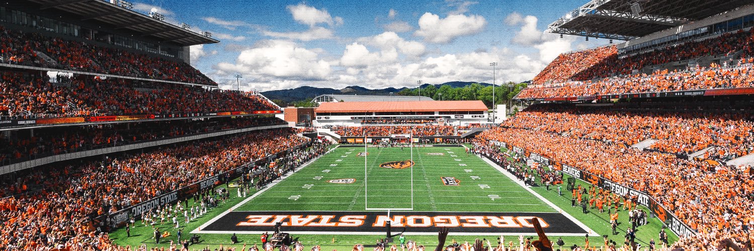 Oregon State Football's banner