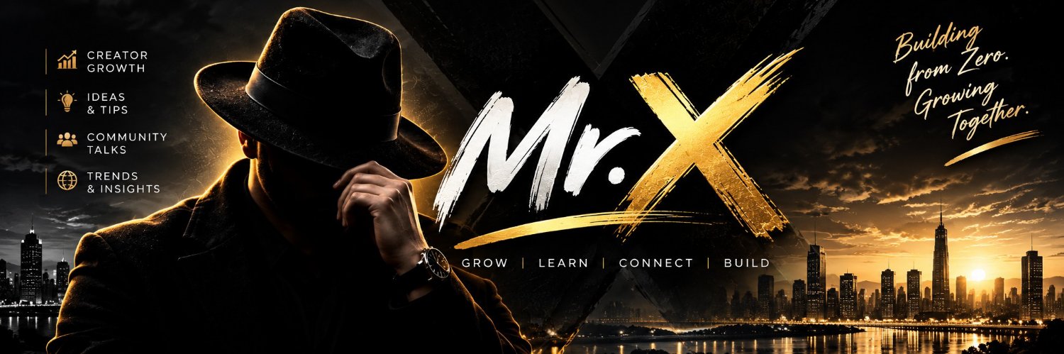 Mr. X's banner