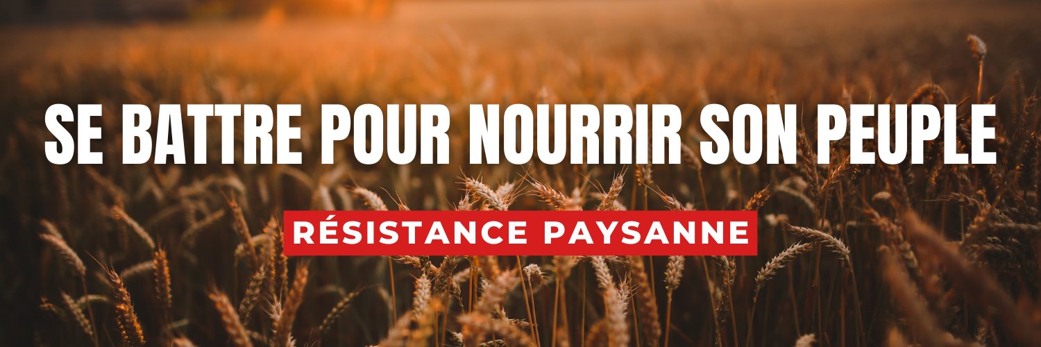 Résistance Paysanne's banner