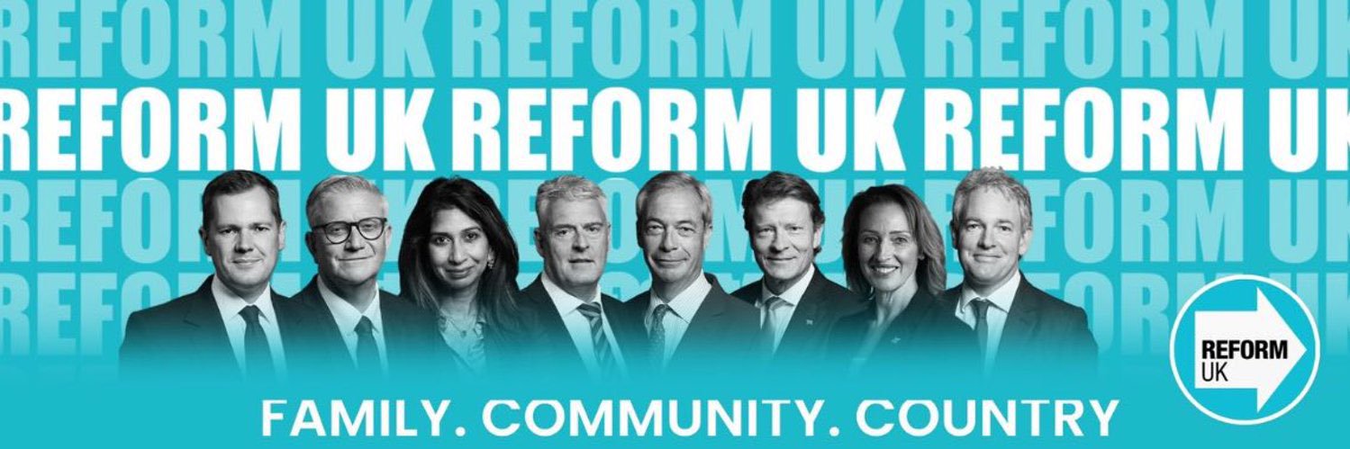 Cllr Sean Matthews - Reform UK's banner