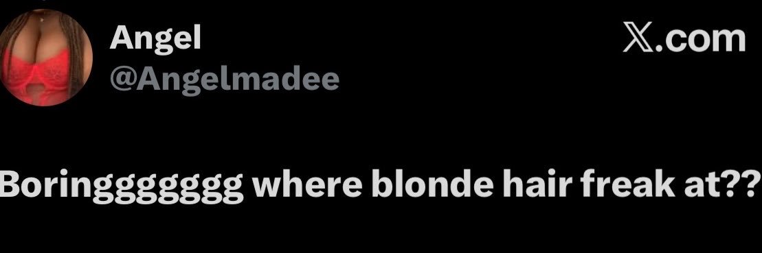 BLONDE HAIR FREAK 🫦's banner