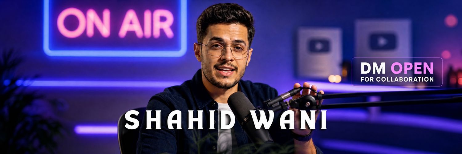 Shahid Wani's banner