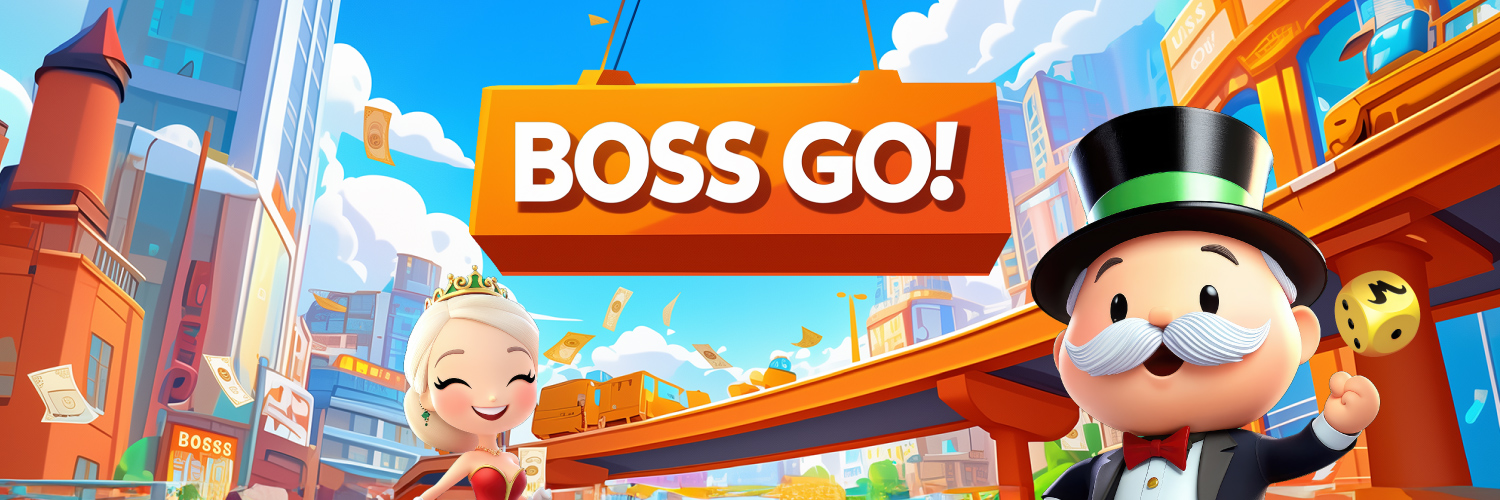 BOSS GO! Monopoly's banner