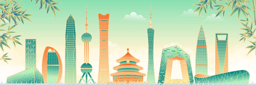Green China's banner