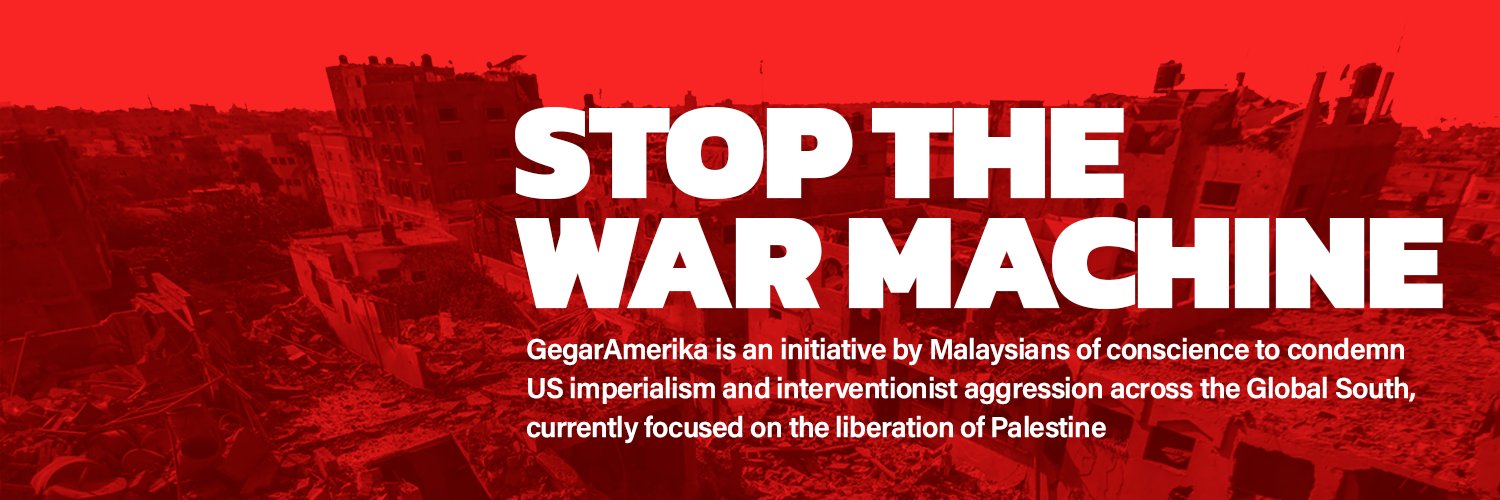 GEGAR • Gerakan Gabungan Anti-Imperialis • 反帝联盟运's banner