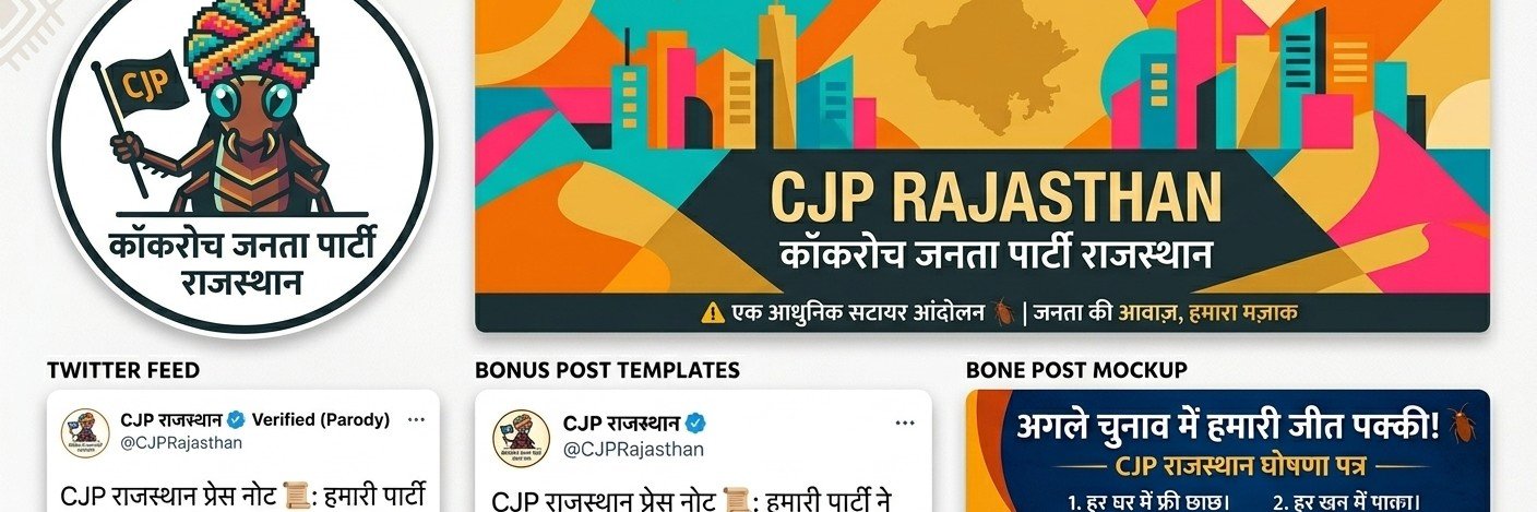 कॉकरोच 🪳जनता पार्टी (CJP) राजस्थान's banner
