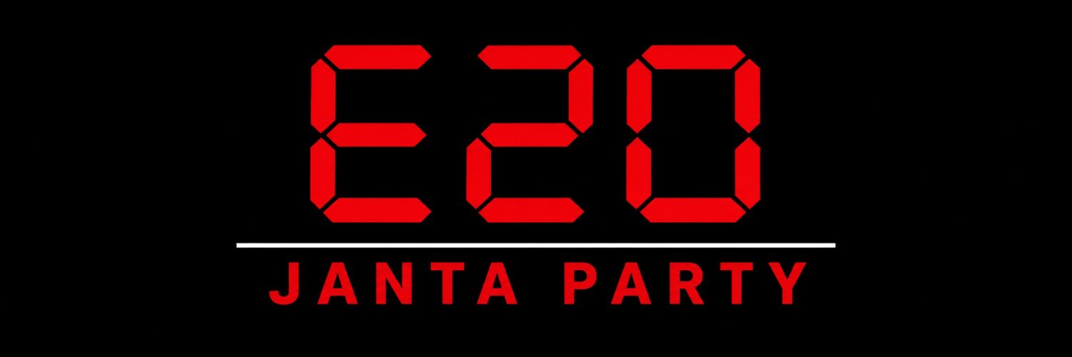 E20 JANTA PARTY's banner