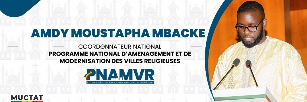 Amdy Moustapha Mbacke's banner