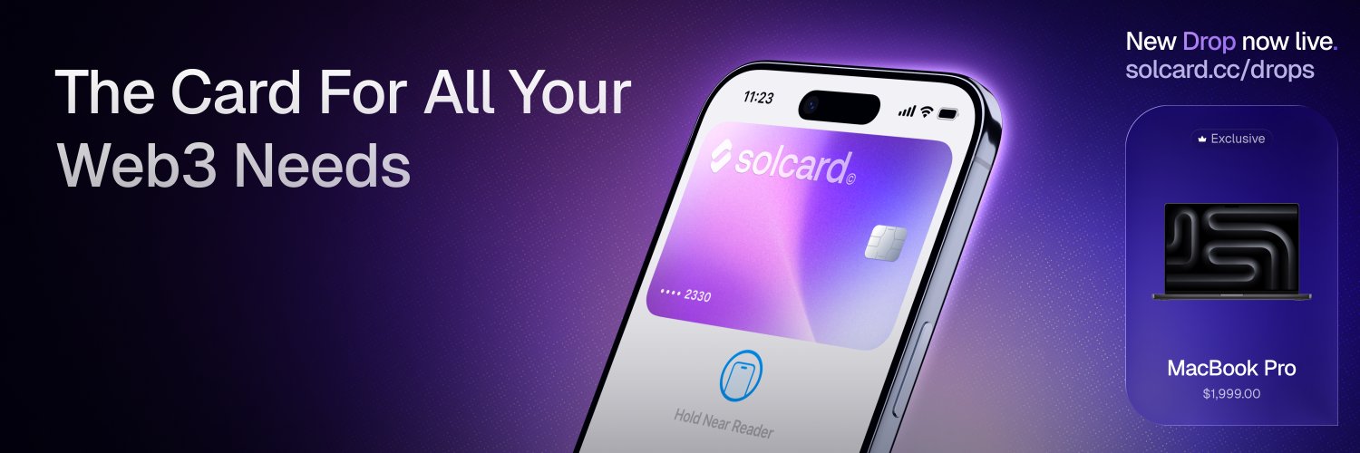 SolCard's banner