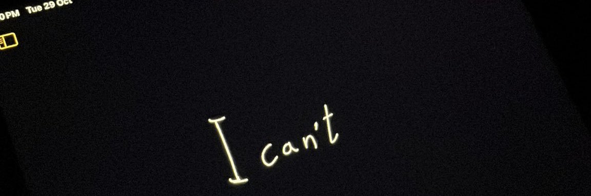 I can't's banner