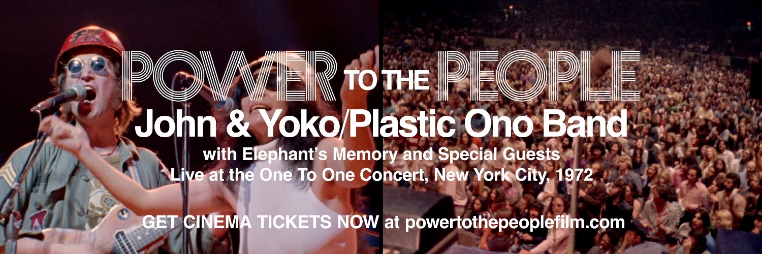 Yoko Ono's banner