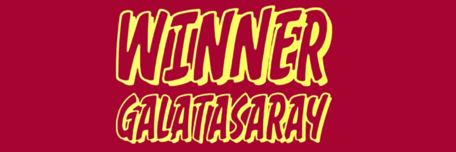Winner Galatasaray's banner