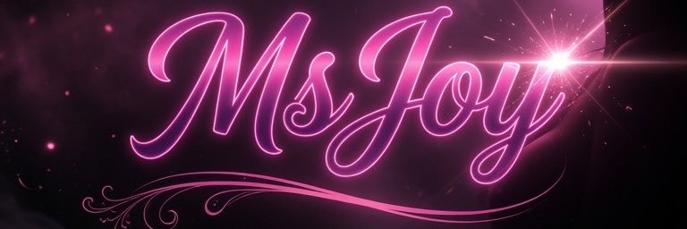 Ms. Joy's banner