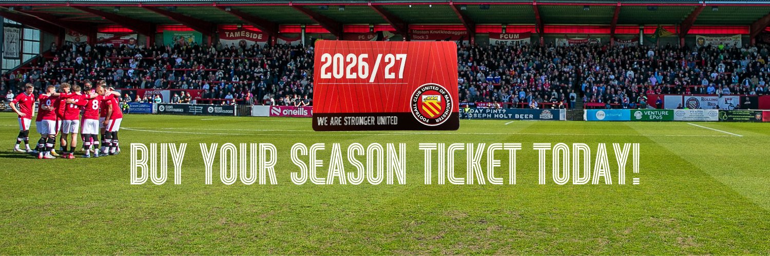 FC United of Manchester 🟥⬜⬛'s banner