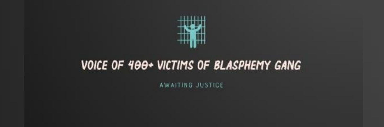 Voice of the Victims of Blasphemy Business Group's banner