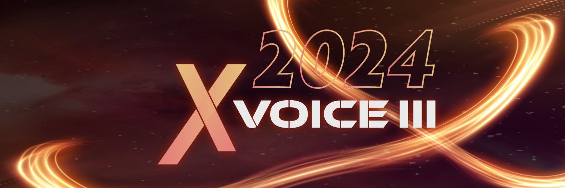 X VOICE official's banner