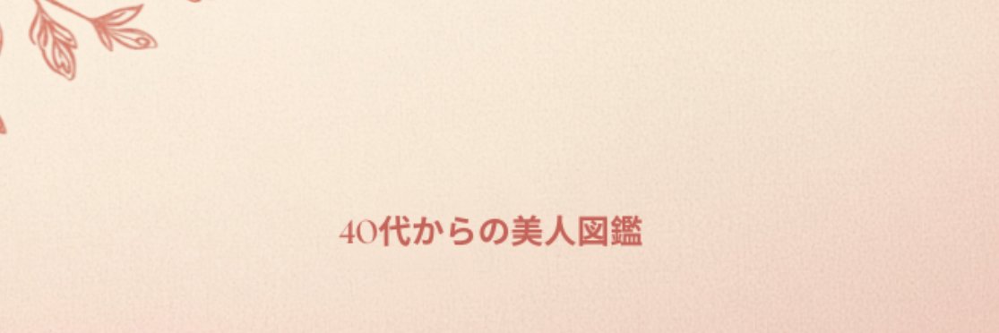 40代からの美人図鑑's banner