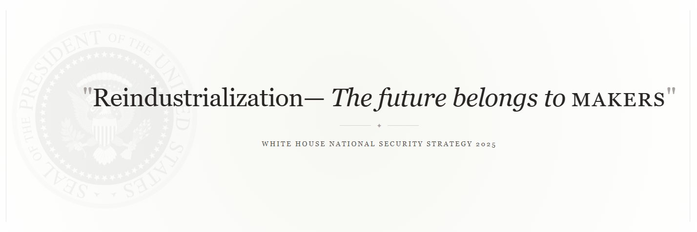New American Industrial Alliance's banner