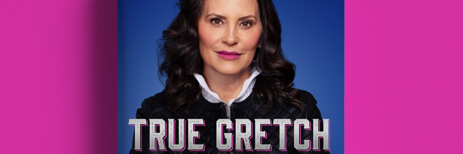 Gretchen Whitmer's banner