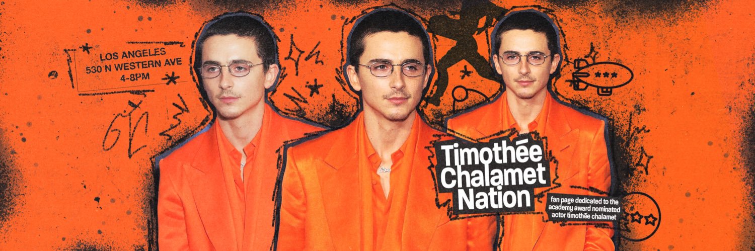timothée chalamet nation's banner